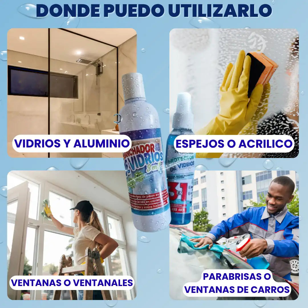 Efecto Diamante💎DESMANCHADOR DE VIDRIOS